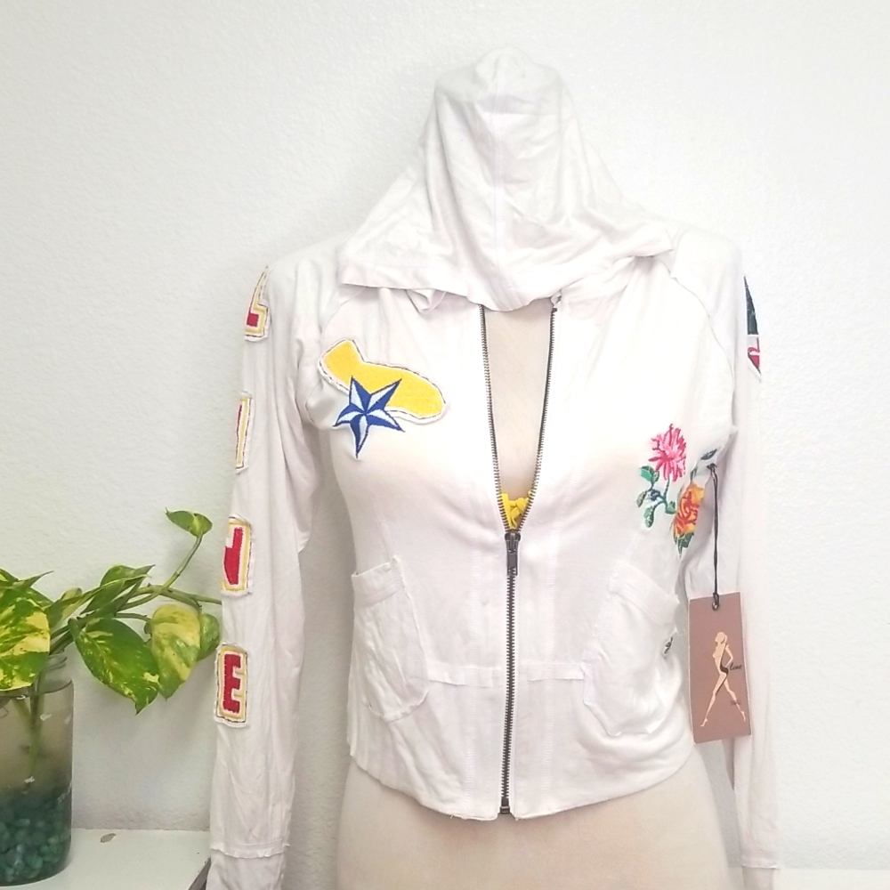 LS HOODED CROPPED TOP🌸🌺